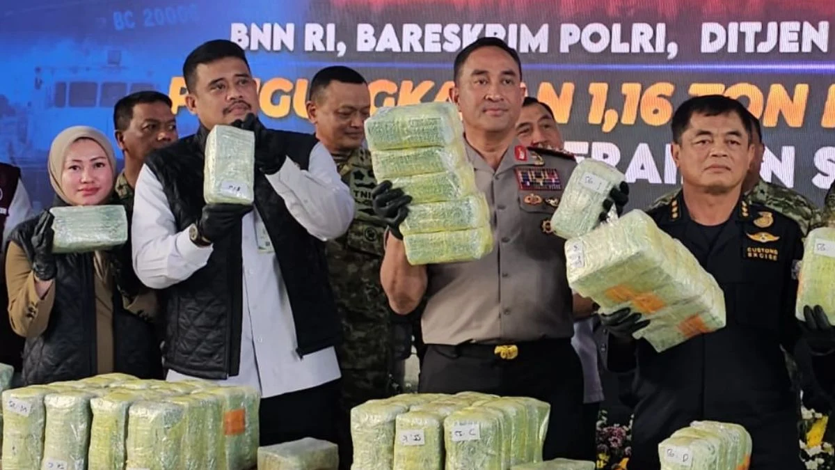 Penyelundupan 1,16 Ton Ketamine di Belawan Terungkap, Nilai Barang Bukti Rp3,48 Triliun