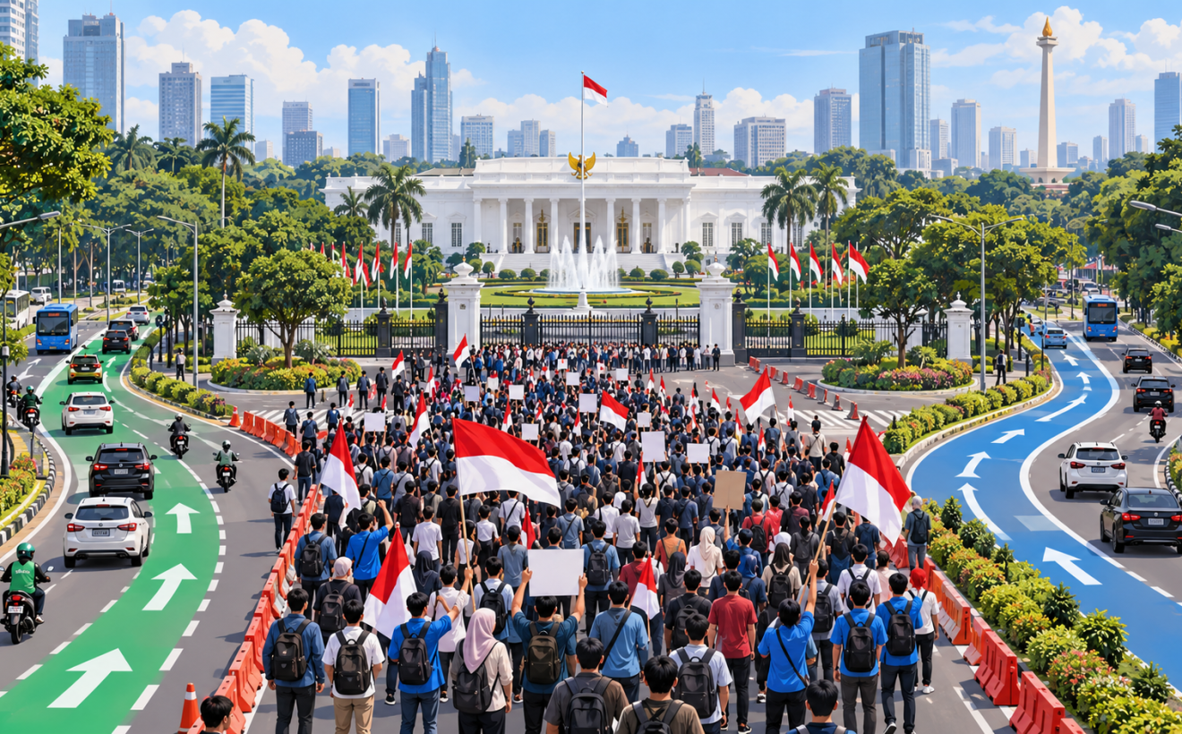Ada Demo Mahasiswa Trisakti ke Istana Negara Hari Ini 29 Oktober 2026, Simak Jalur Alternatifnya
