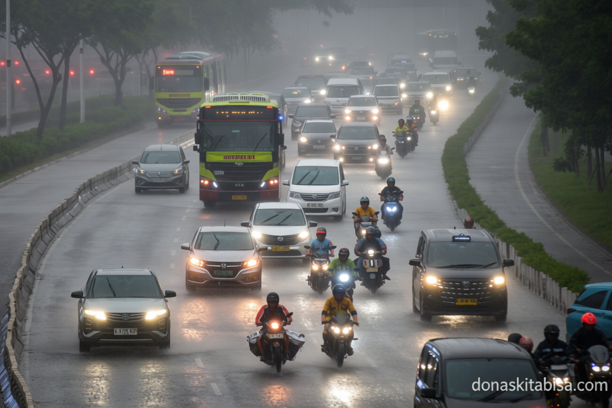 Jaksel dan Jaktim diprakirakan hujan pada Senin sore