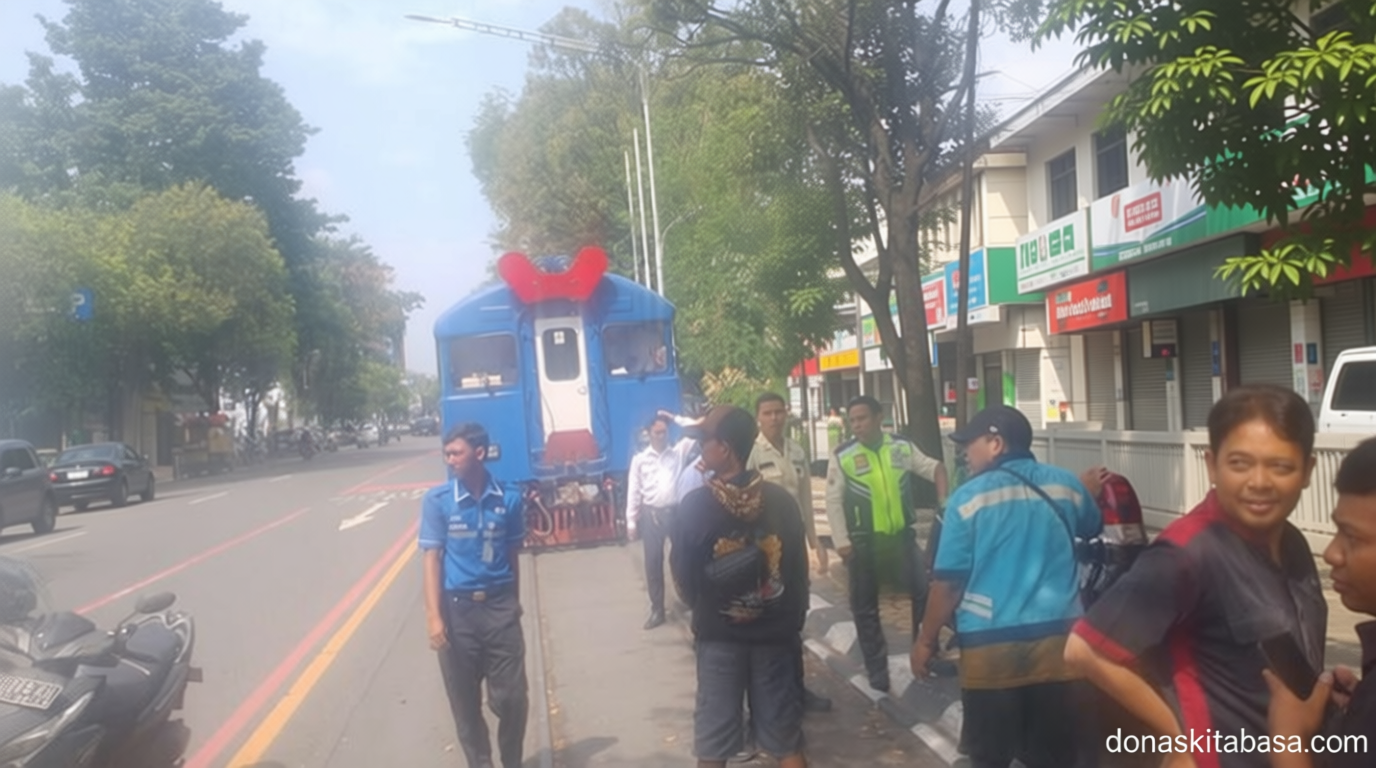 KA Bathara Terpaksa Berhenti di Solo gegara Land Cruiser Parkir Mepet Rel
