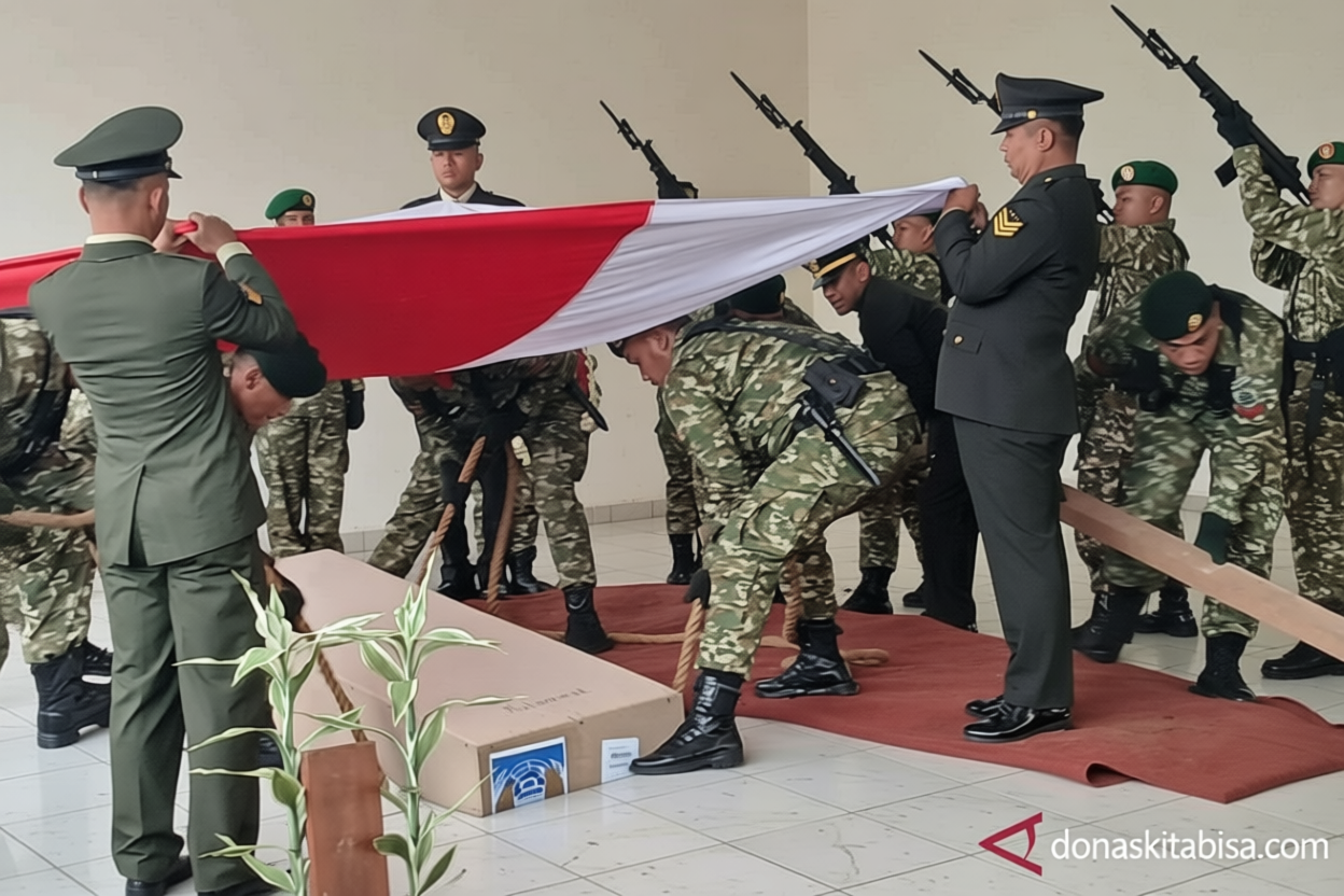 Kunjungan Penting: Jenazah Serka Nur Ichwan dimakamkan di TMP Giri Dharmoloyo Magelang