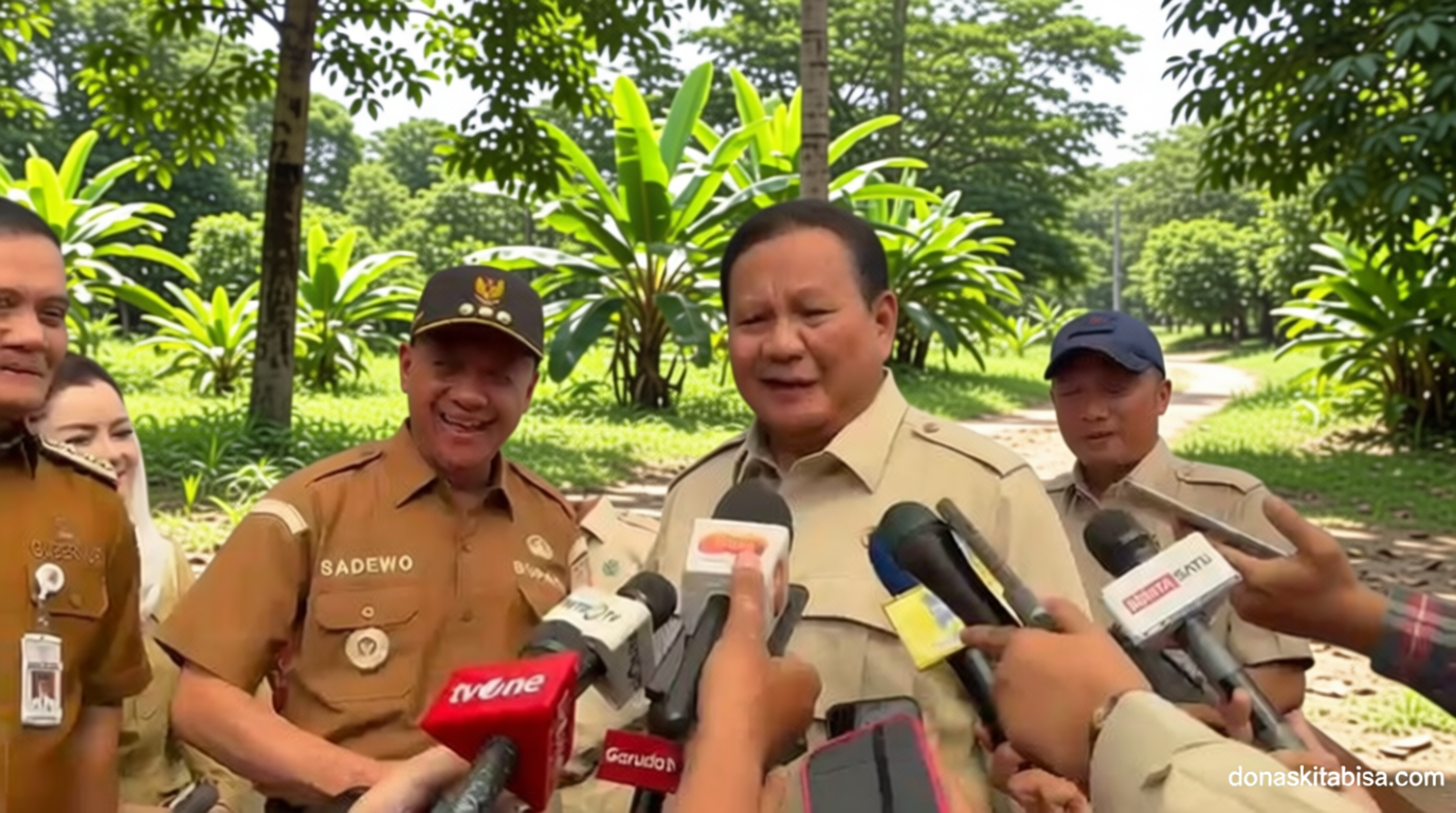 Special Plan: Prabowo Tantang Gubernur Jateng-Bupati Banyumas Wujudkan Zero Waste di 2028