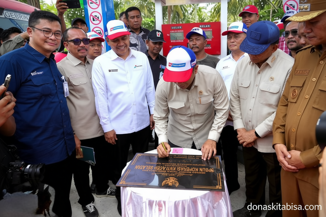 Special Plan: Menteri Koperasi Resmikan SPBU Nelayan Berbasis Koperasi di Aceh Selatan