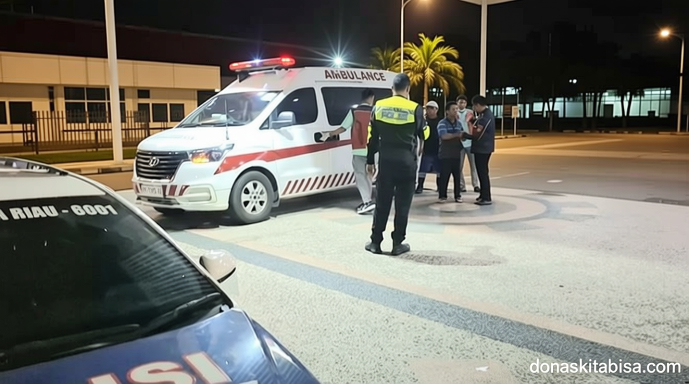 Perjuangan Polantas Polda Riau Kawal Ambulans Bawa Pasien Kritis