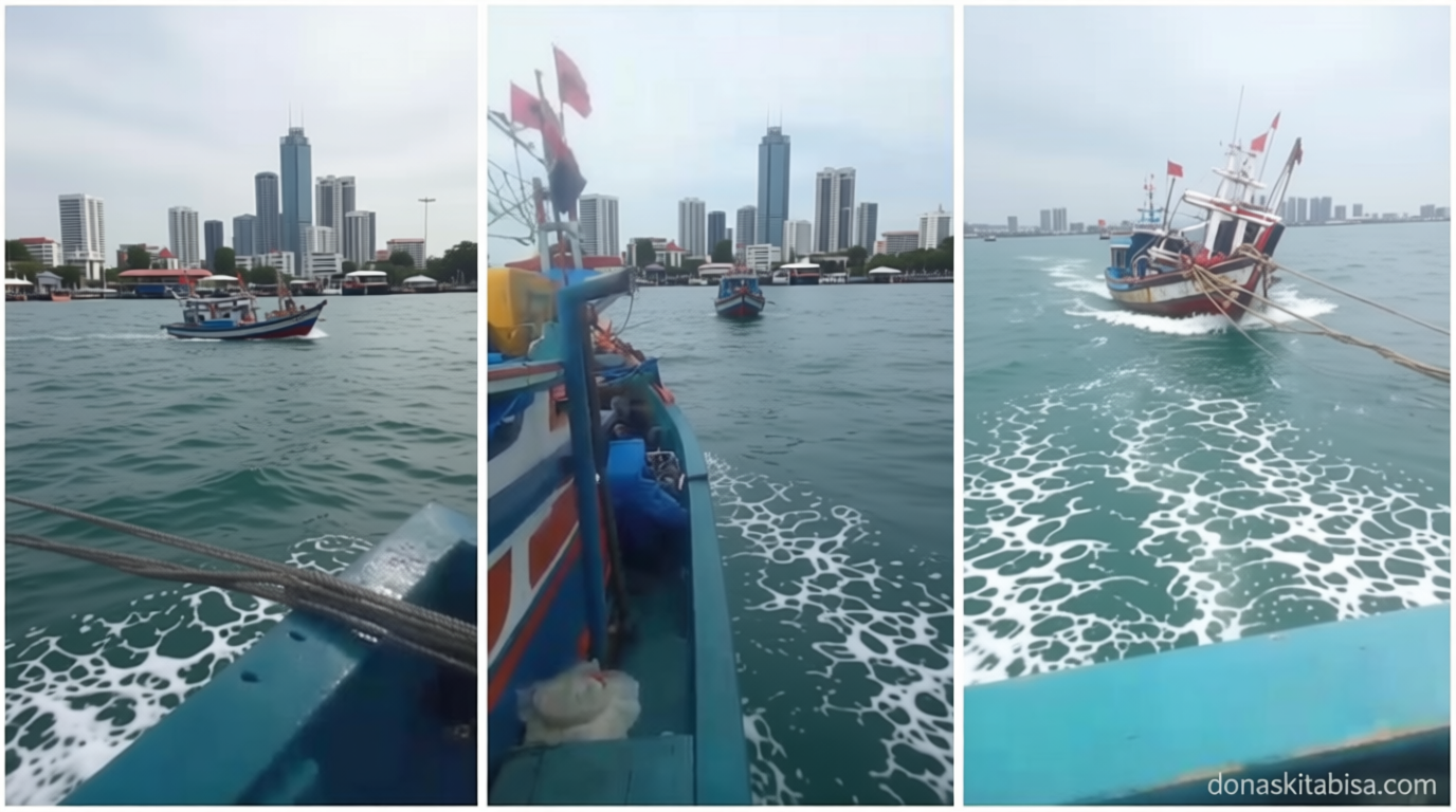 Important News: Kapal Nelayan Ditabrak Kapal Kargo di Lampung, 1 ABK Hilang