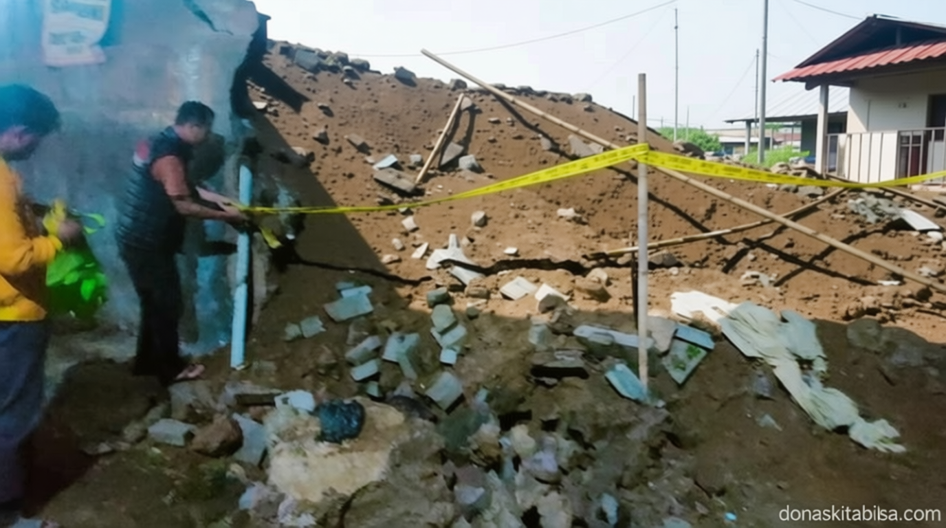 Important News: Tembok Perumahan 2,5 Meter di Cianjur Longsor, 1 Orang Tewas