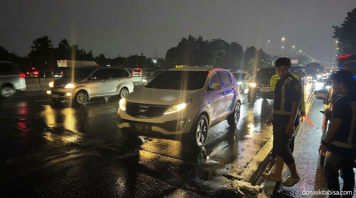 Key Issue: Serba-serbi Mobil Pecah Ban Massal di Tol Jagorawi