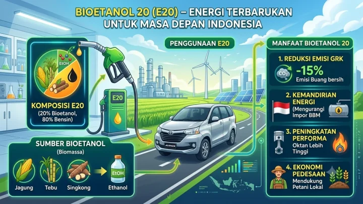 New Policy: Pemerintah Uji Coba Bioetanol E20, Siap Kurangi Ketergantungan Impor BBM