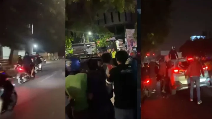 Diduga Tabrak Lari – Toyota Rush Diamuk Massa di Jalan Buah Batu Bandung