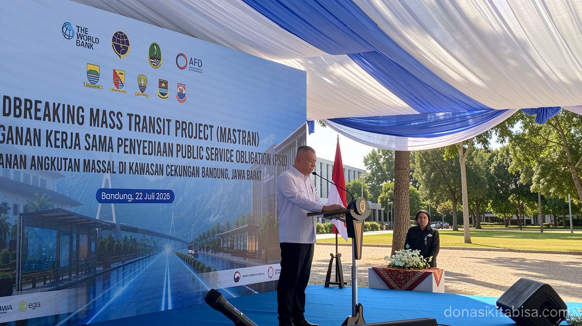 Proyek BRT Cekungan Bandung Resmi Dimulai, Ditargetkan Beroperasi 2027