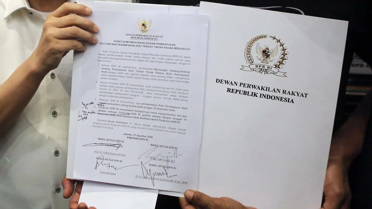 Alasan DPR Belum Buka Draf RUU Perampasan Aset: Khawatir Masyarakat Misinterpretasi